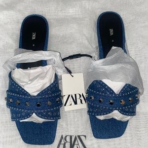 Denim blue Slides
